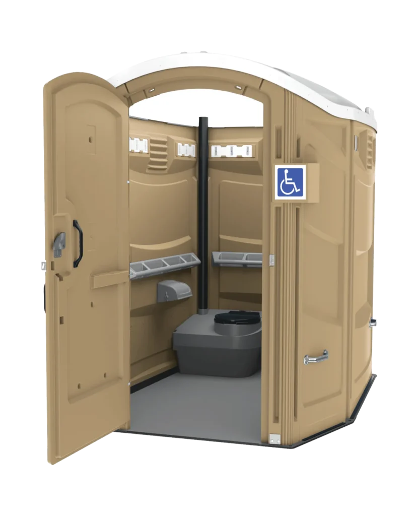 wheelchair accessible portable toilet